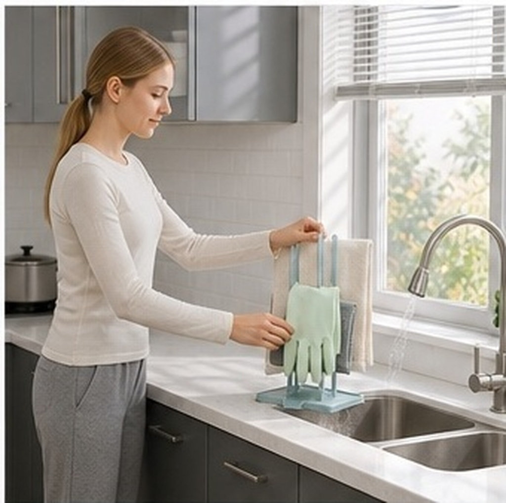 Multi-Functional Drain Rack Ki - Dish Glove Rubber recension och pris
