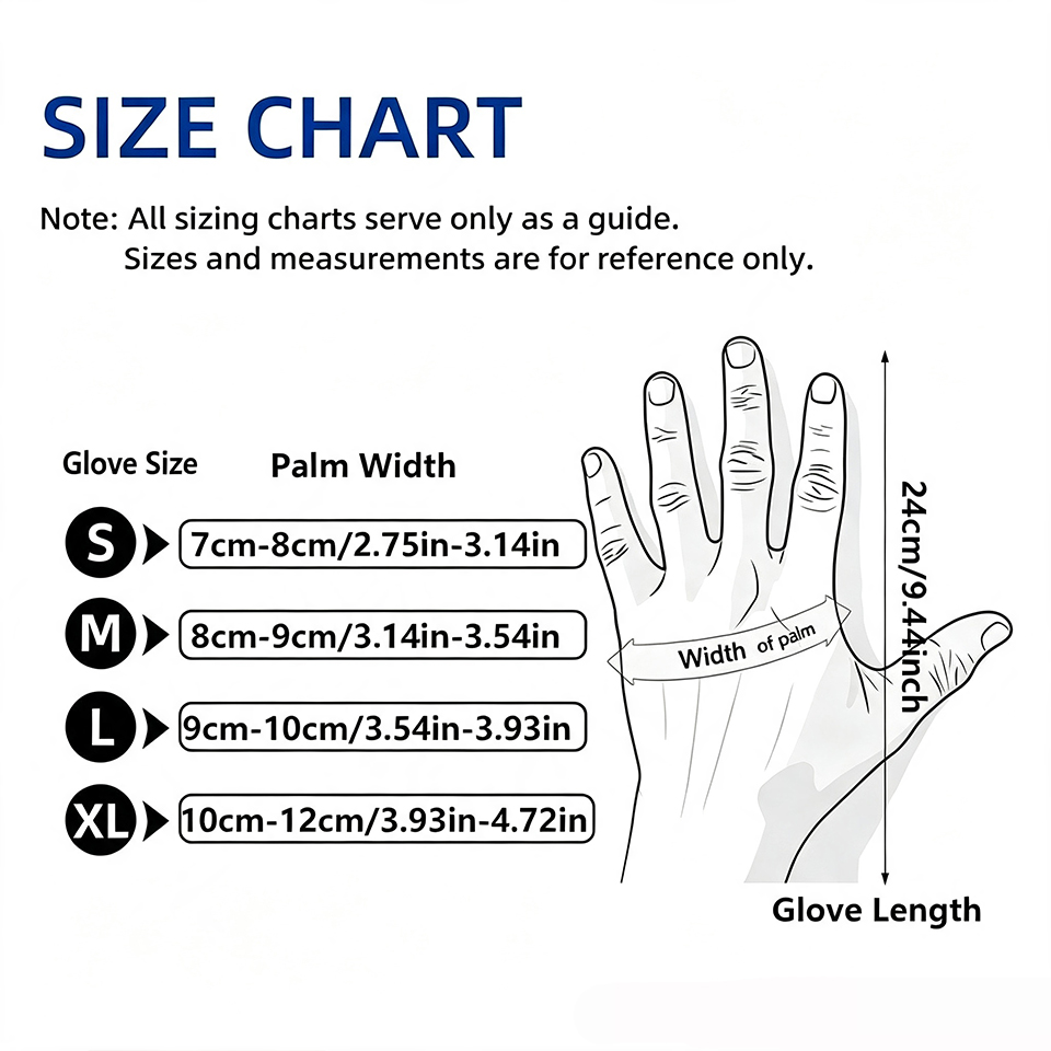 100PCS/Box Black Nitrile Glove - Latex Disposable Glove recension och pris