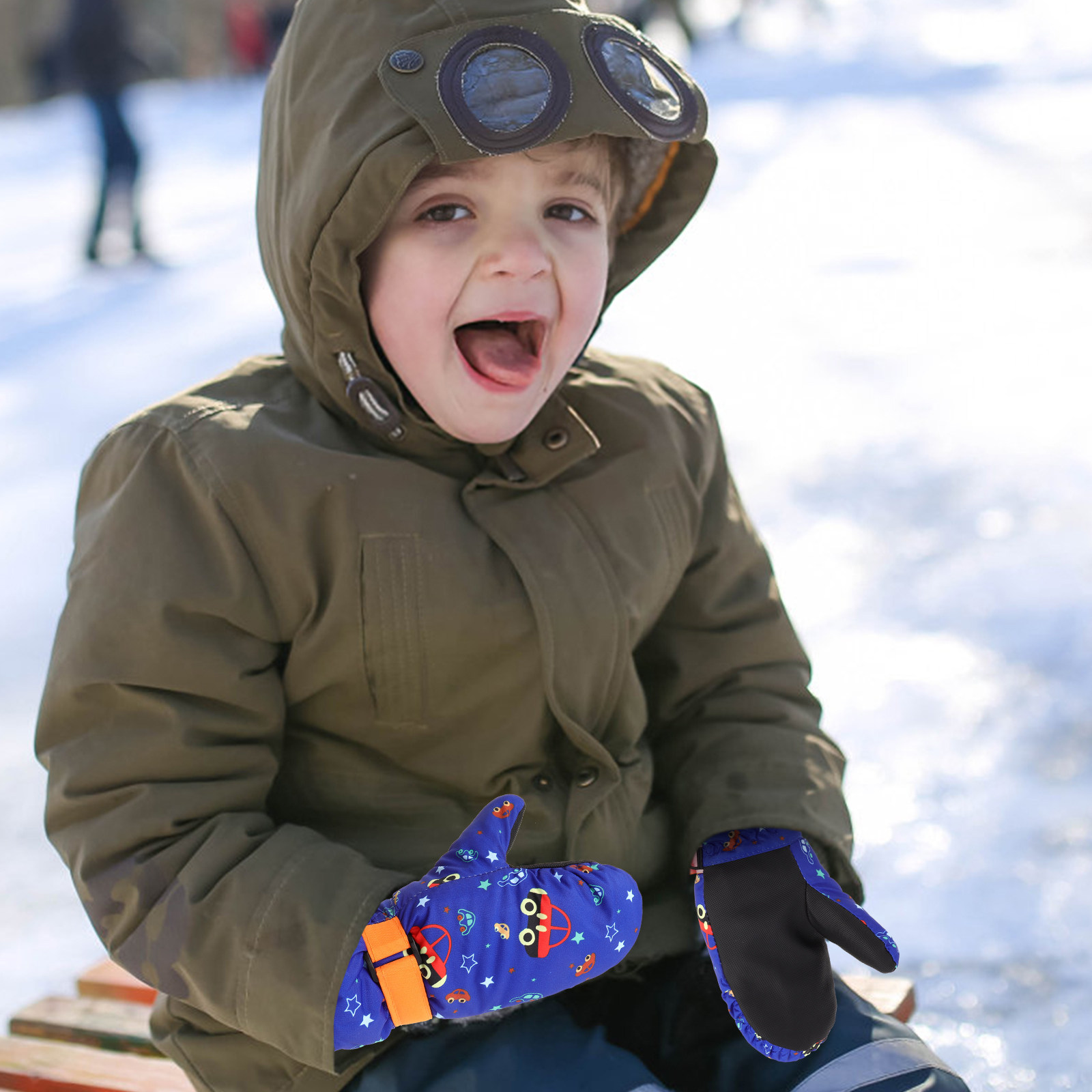 1Pair Childrens Ski Gloves Wat - Ski Glove Waterproof recension och pris