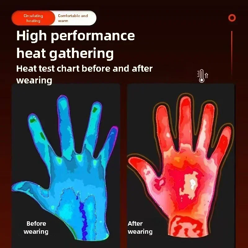 Heated Gloves Hand Warmer Elec - Ski Glove Waterproof recension och pris